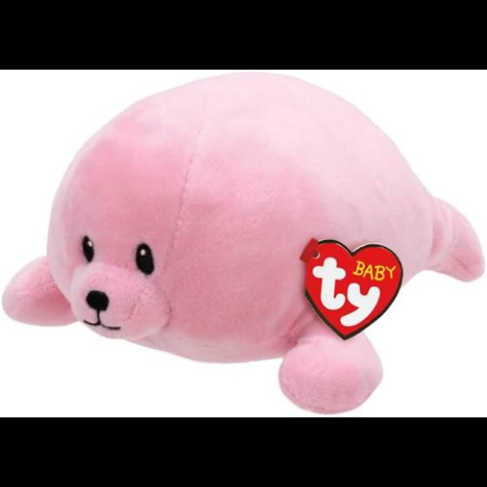 Blue and Pink Ty baby seals